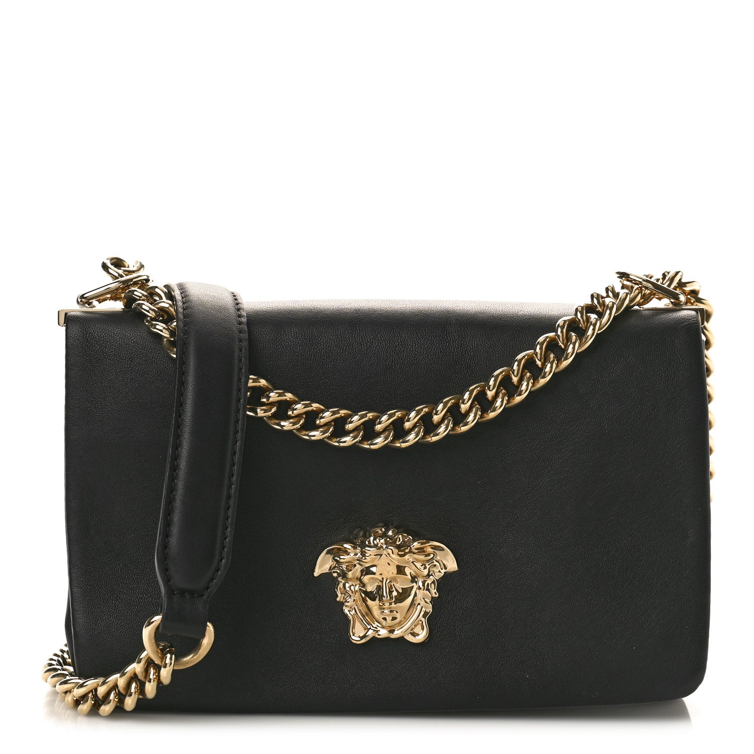 Versace Nappa Palazzo Sultan Shoulder Bag Black 1 of 9
