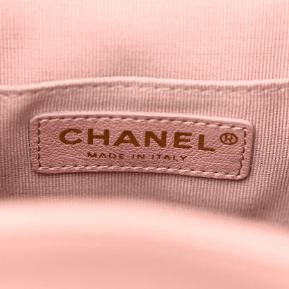 Chanel Lambskin Quilted Small Duma Drawstring Backpack Light Pink 5 of 9