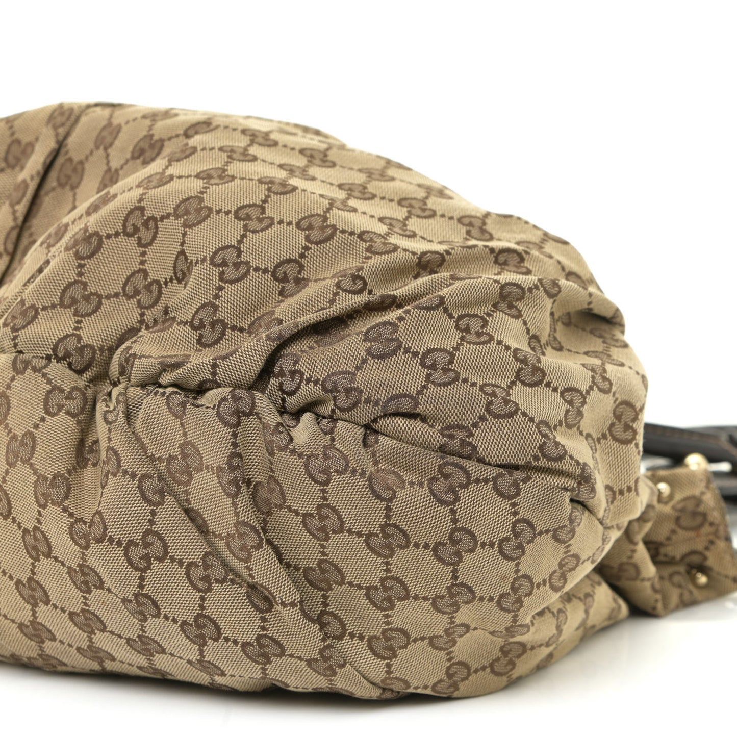 Monogram Studded Pelham Tote Dark Brown