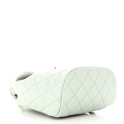 Chanel Caviar Quilted Mini Urban Spirit Backpack Light Blue 4 of 13