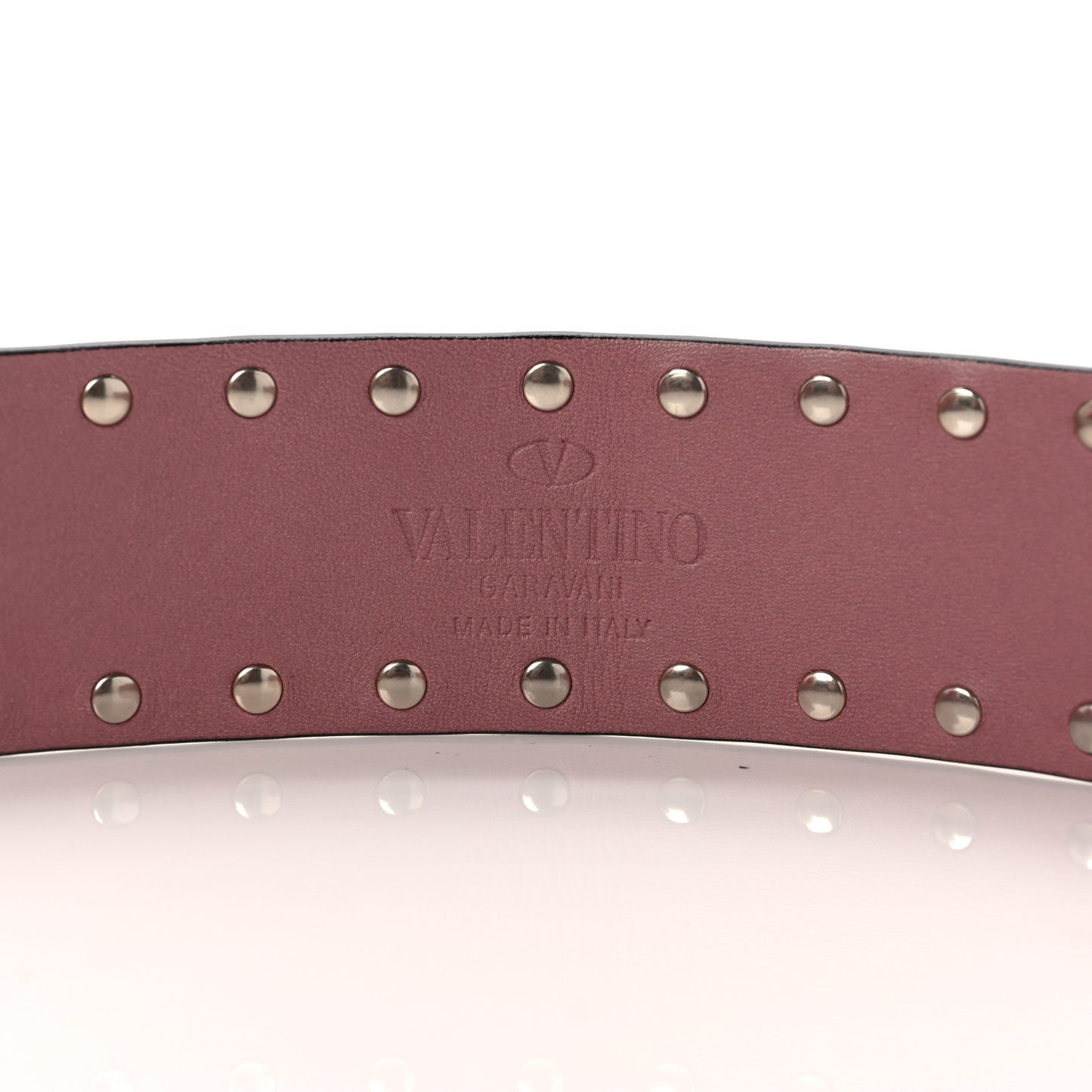 Lambskin Rockstud Spike Shoulder Strap Antique Rose