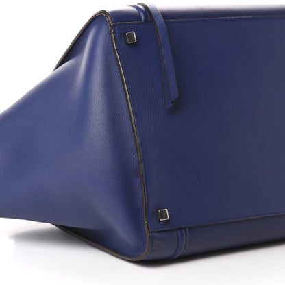 Celine Grained Calfskin Medium Phantom Luggage Indigo 6 of 9