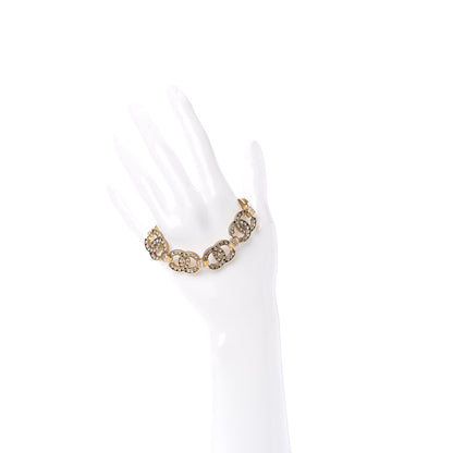 Chanel Crystal CC Bracelet Gold 2 of 4