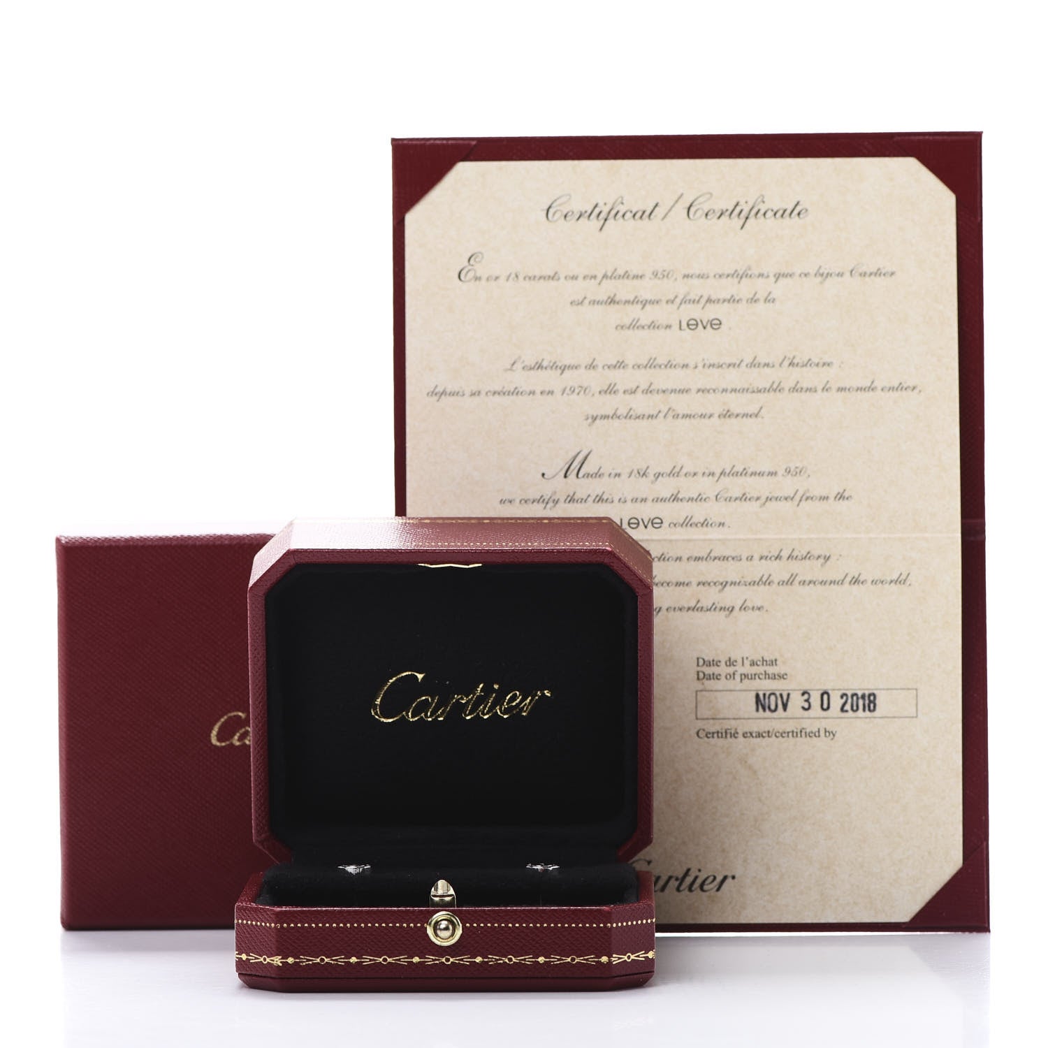 Cartier 18K White Gold LOVE Earrings 5 of 5