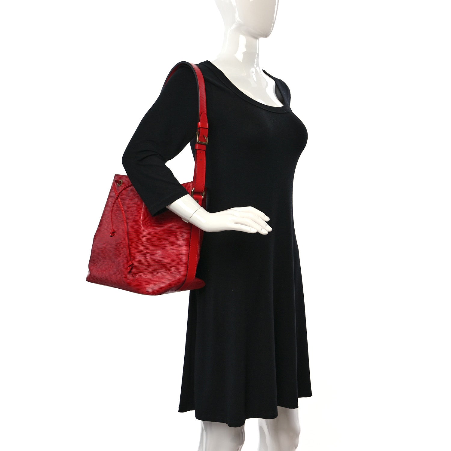 Louis Vuitton Epi Petit Noe Castillan Red 2 of 11
