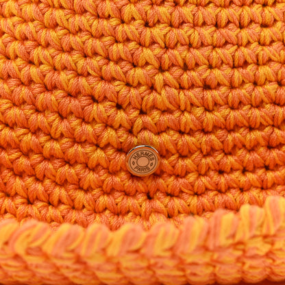 Hermes Cotton Crochet Gigi Bucket Hat M Orange 6 of 8
