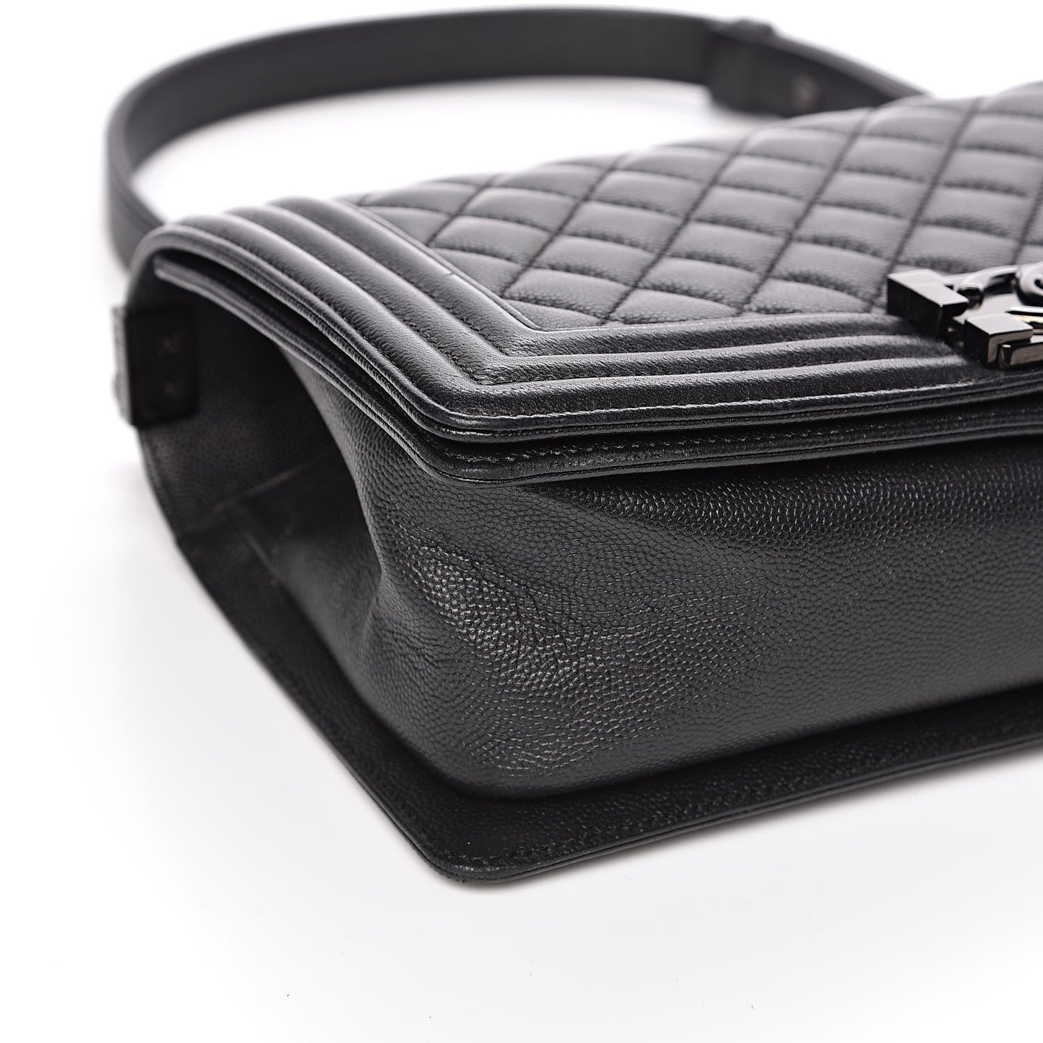 Chanel Caviar Quilted Medium Boy Flap So Black 8 of 11
