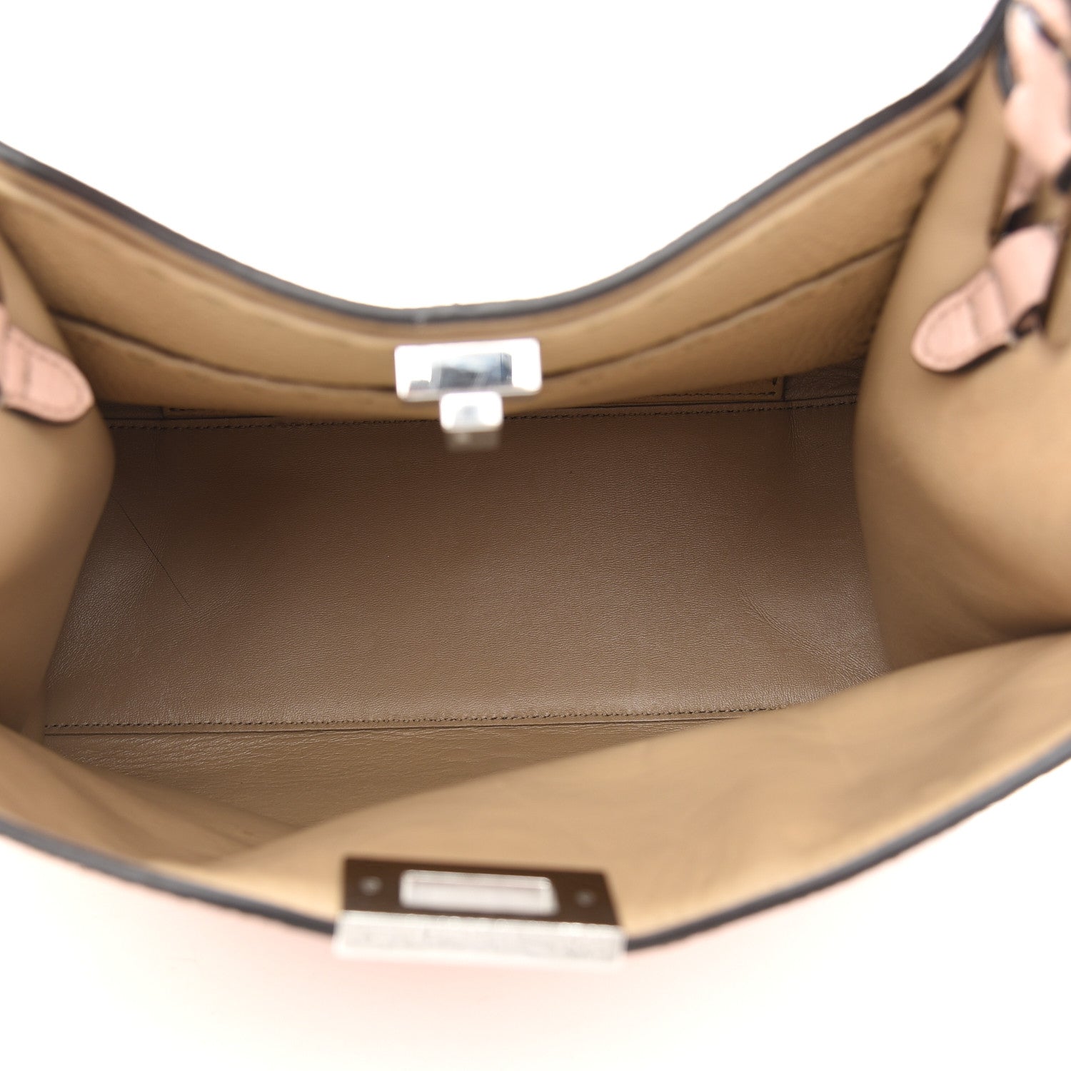 Fendi Cuoio Romano Selleria Bi-Color Medium Peekaboo X-Lite Panna Camelia 5 of 8