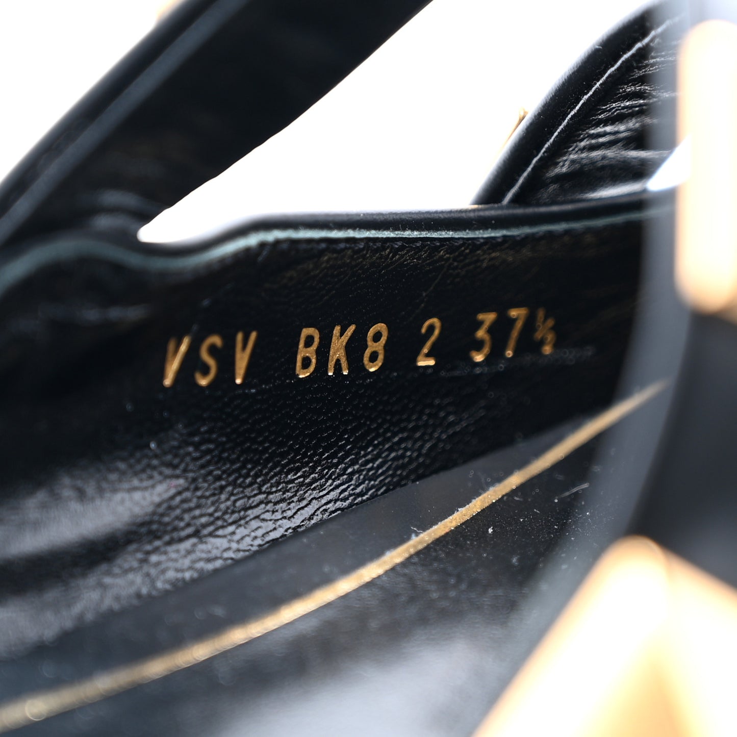 Calfskin Roman Stud Flat Mules 37.5 Black