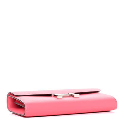 Hermes Evercolor Constance Wallet To Go Rose Azalee 4 of 11