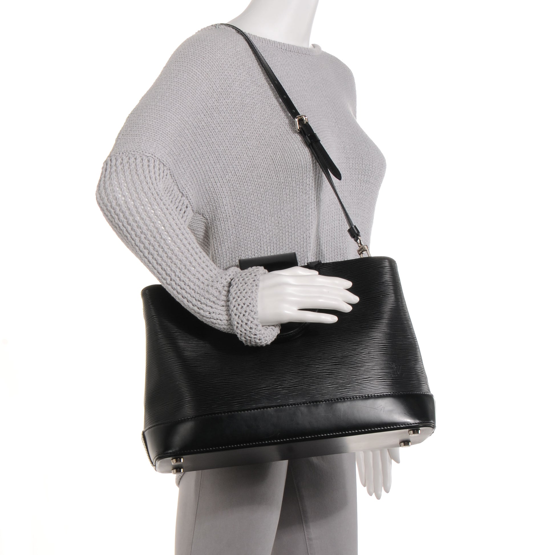 Louis Vuitton Epi Mirabeau GM Black 2 of 7
