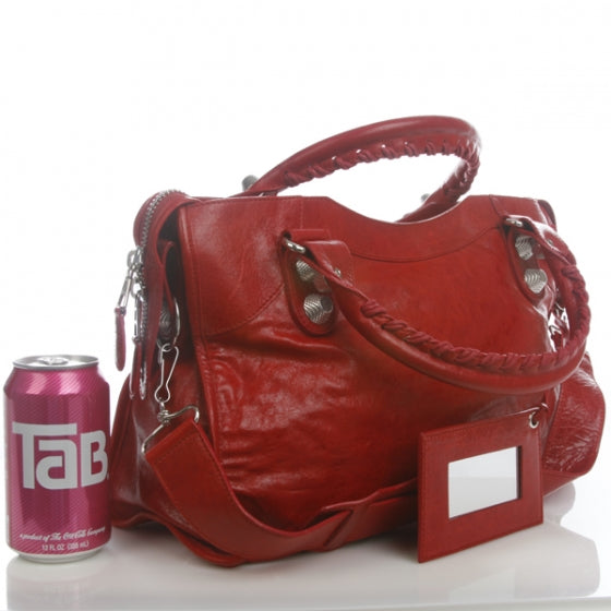 Balenciaga Chevre Giant City True Red 2 of 13