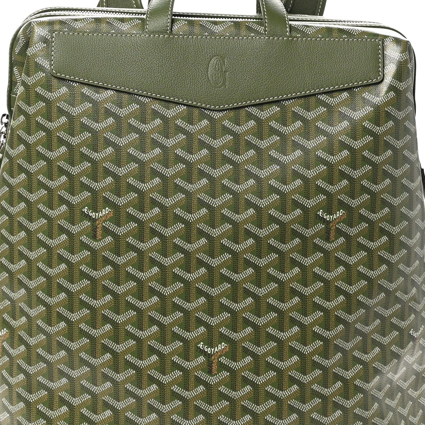 Goyardine Calfskin Cisalpin MM Backpack Khaki