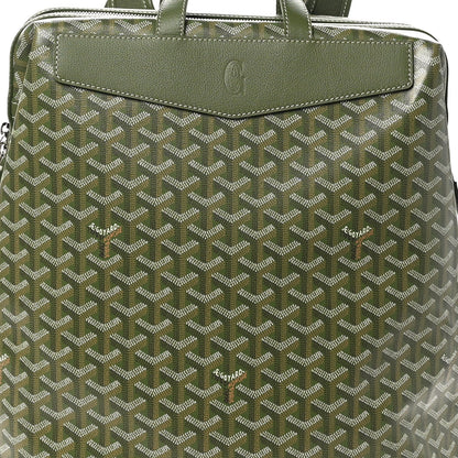 Goyard Goyardine Calfskin Cisalpin MM Backpack Khaki 7 of 9