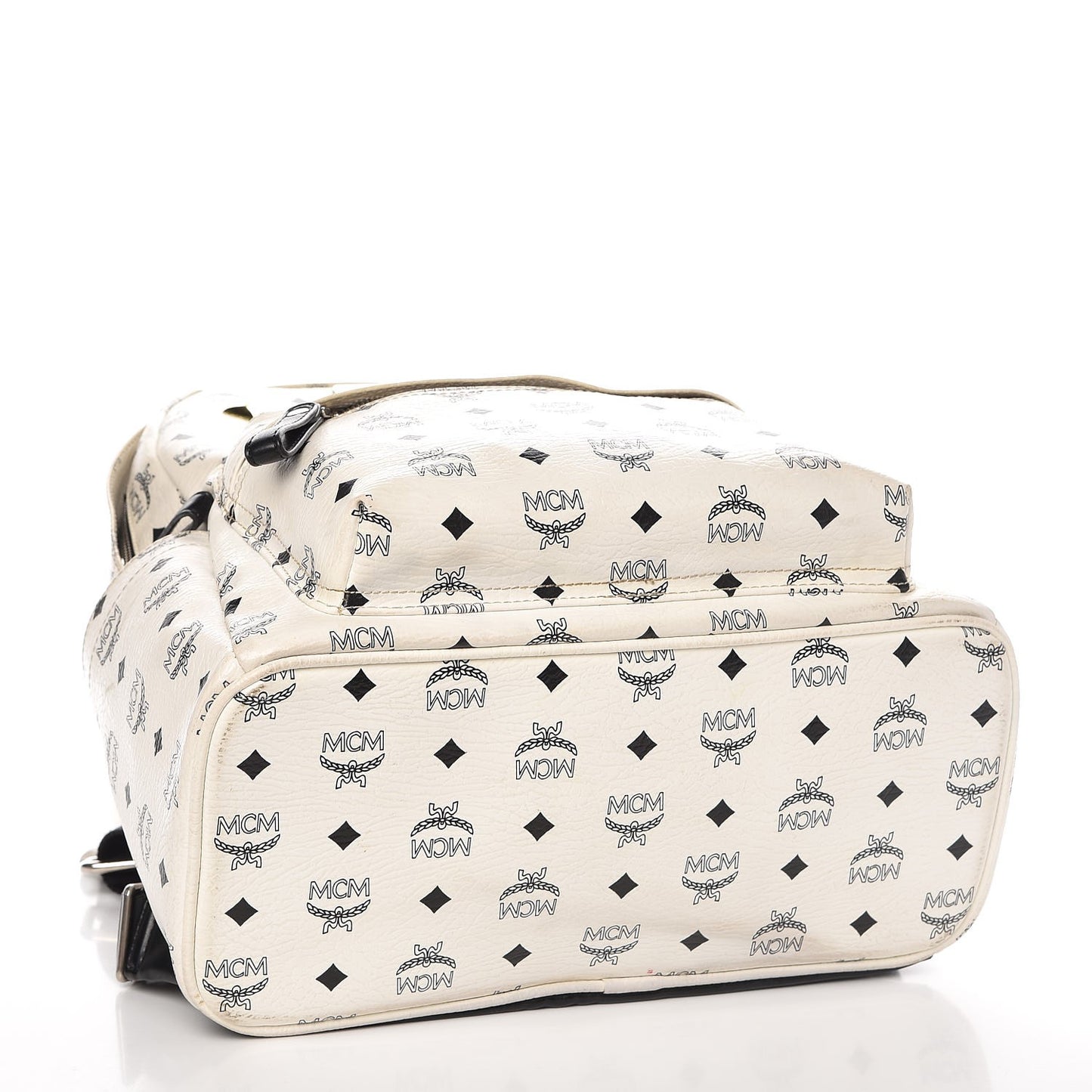 Visetos Studded Medium Stark Backpack White