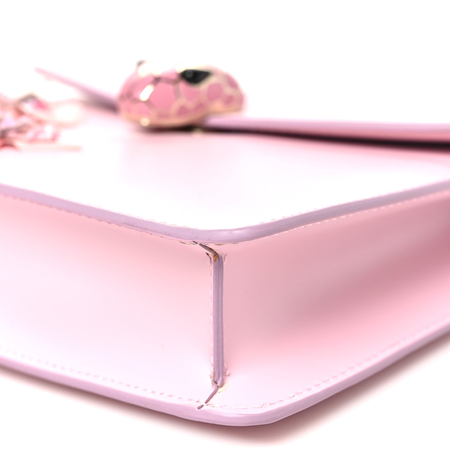 Nappa Crystal Butterfly Embellished Serpenti Forever Crossbody Pink