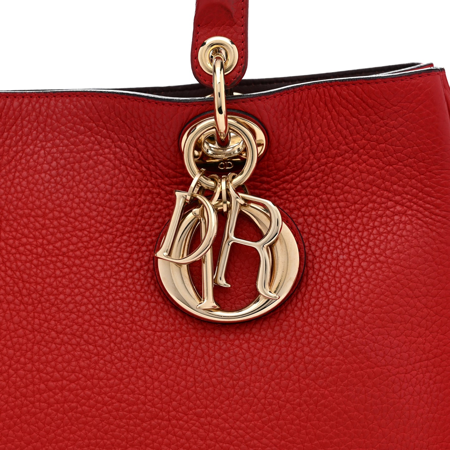 Calfskin Medium Diorissimo Tote Red