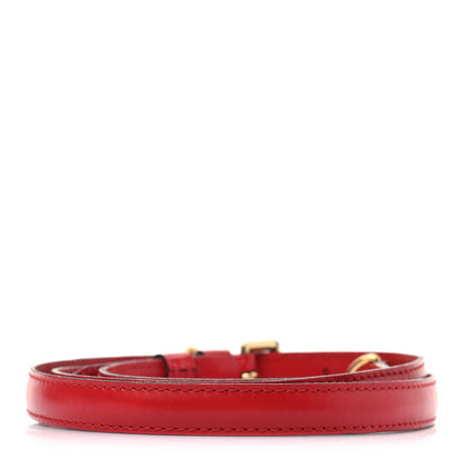 Louis Vuitton Calfskin 16mm Adjustable Shoulder Strap Red 2 of 6