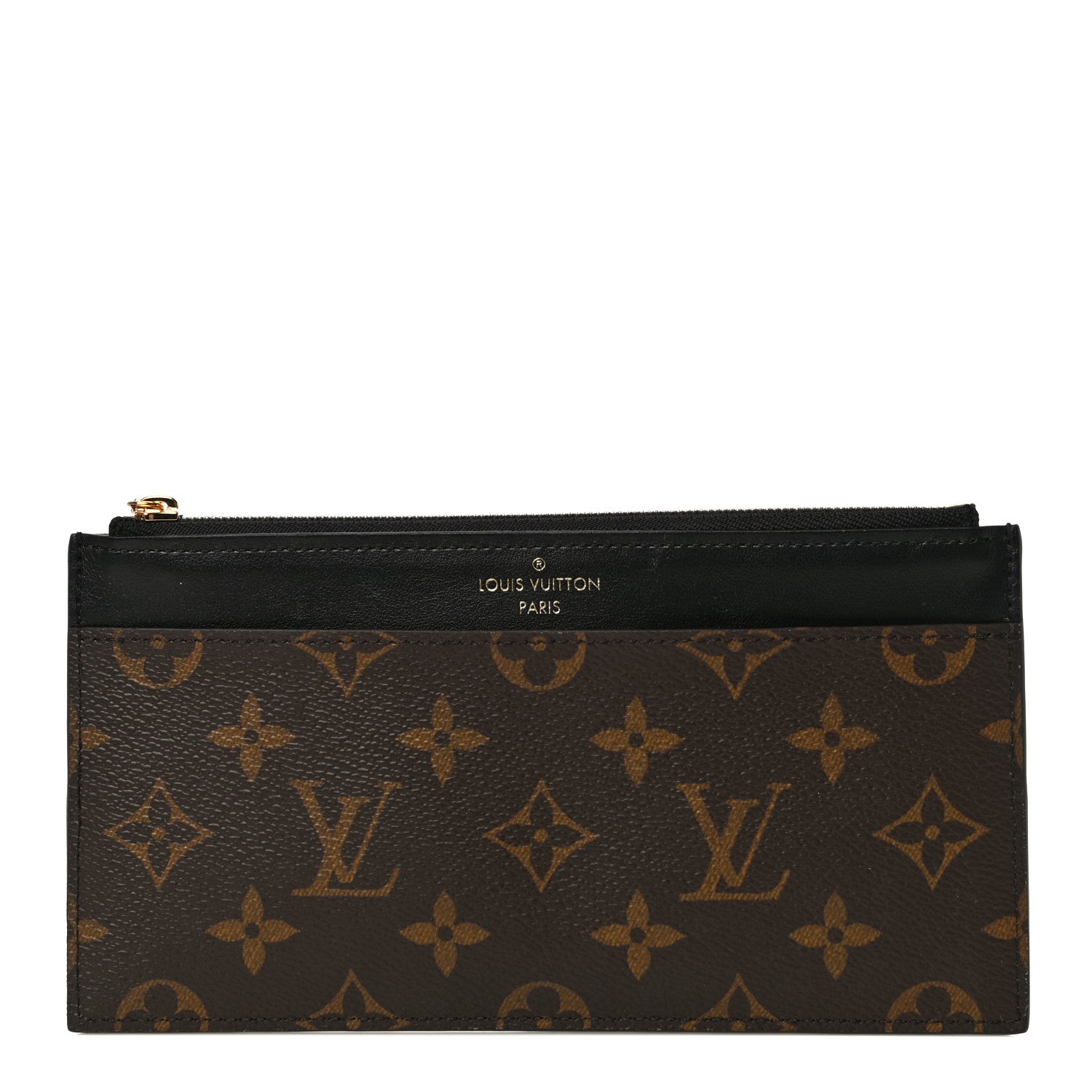 Louis Vuitton Monogram Slim Purse Black 1 of 11