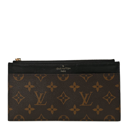 Louis Vuitton Monogram Slim Purse Black 1 of 11