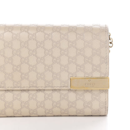 Gucci Soft Microguccissima Dice Chain Wallet Beige 9 of 9