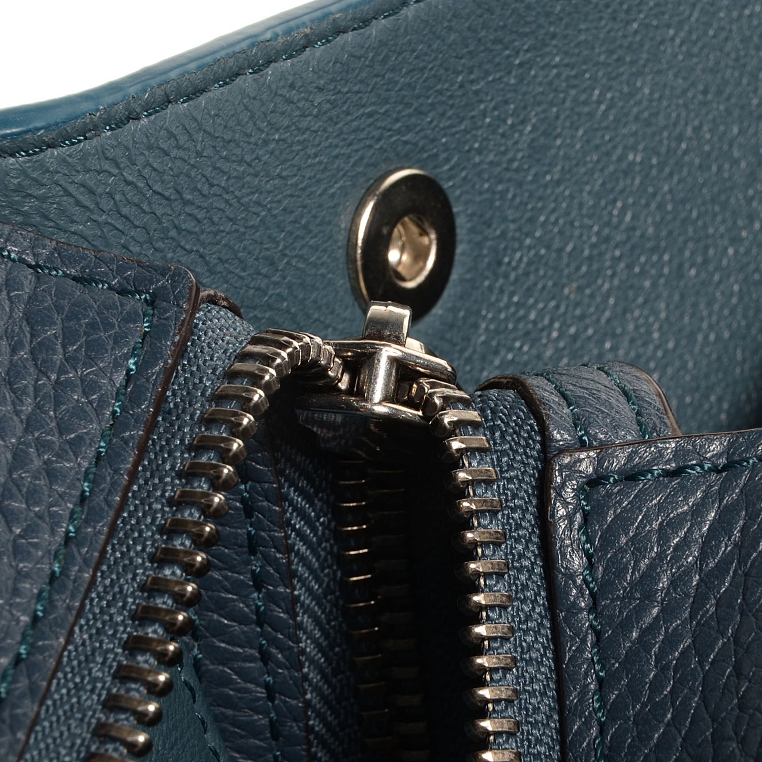 Celine Drummed Calfskin Suede Medium Trapeze Orage 7 of 9