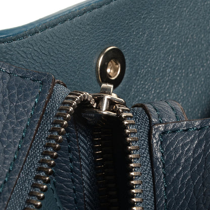 Celine Drummed Calfskin Suede Medium Trapeze Orage 7 of 9
