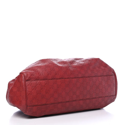 Gucci Guccissima Large Sukey Tote Red 3 of 4