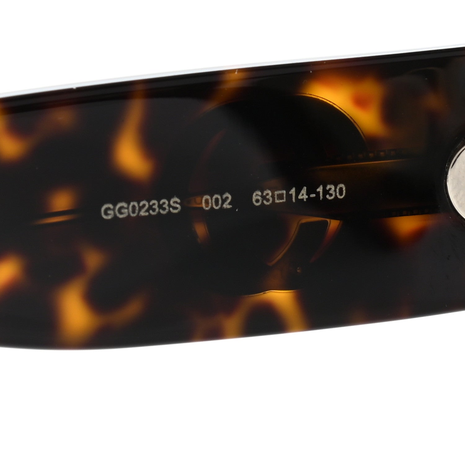 Gucci Oval Sunglasses GG0233S Tortoiseshell Gold 7 of 11