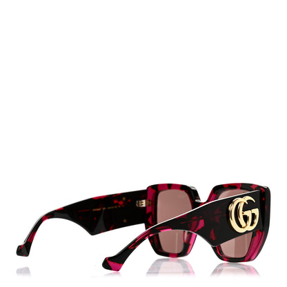 Gucci Acetate Square Frame Sunglasses GG0956S Black Pink 4 of 7