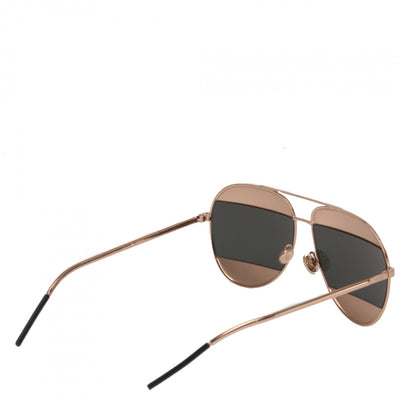 Christian Dior Split 1 Aviator Sunglasses Gold Silver 3 of 6