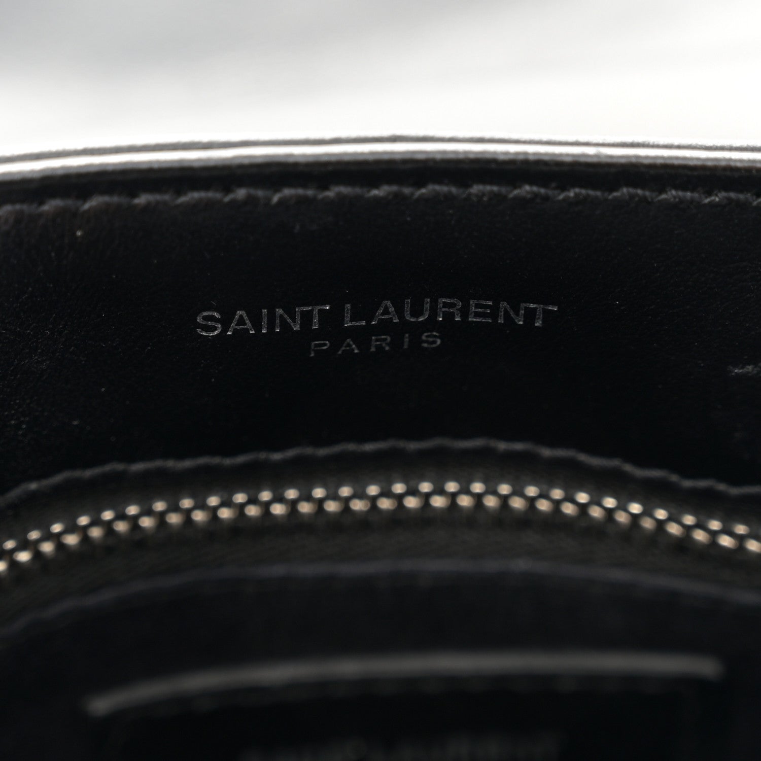 Saint Laurent Calfskin Y Quilted Monogram Toy Loulou Crossbody Bag Black 7 of 12