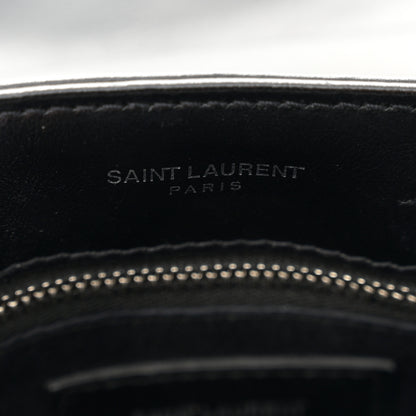 Saint Laurent Calfskin Y Quilted Monogram Toy Loulou Crossbody Bag Black 7 of 12