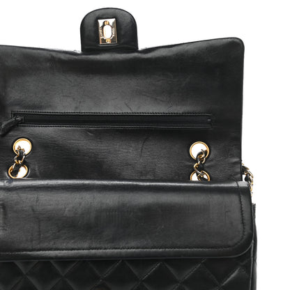 Chanel Lambskin Quilted Medium Double Flap Black 11 of 18