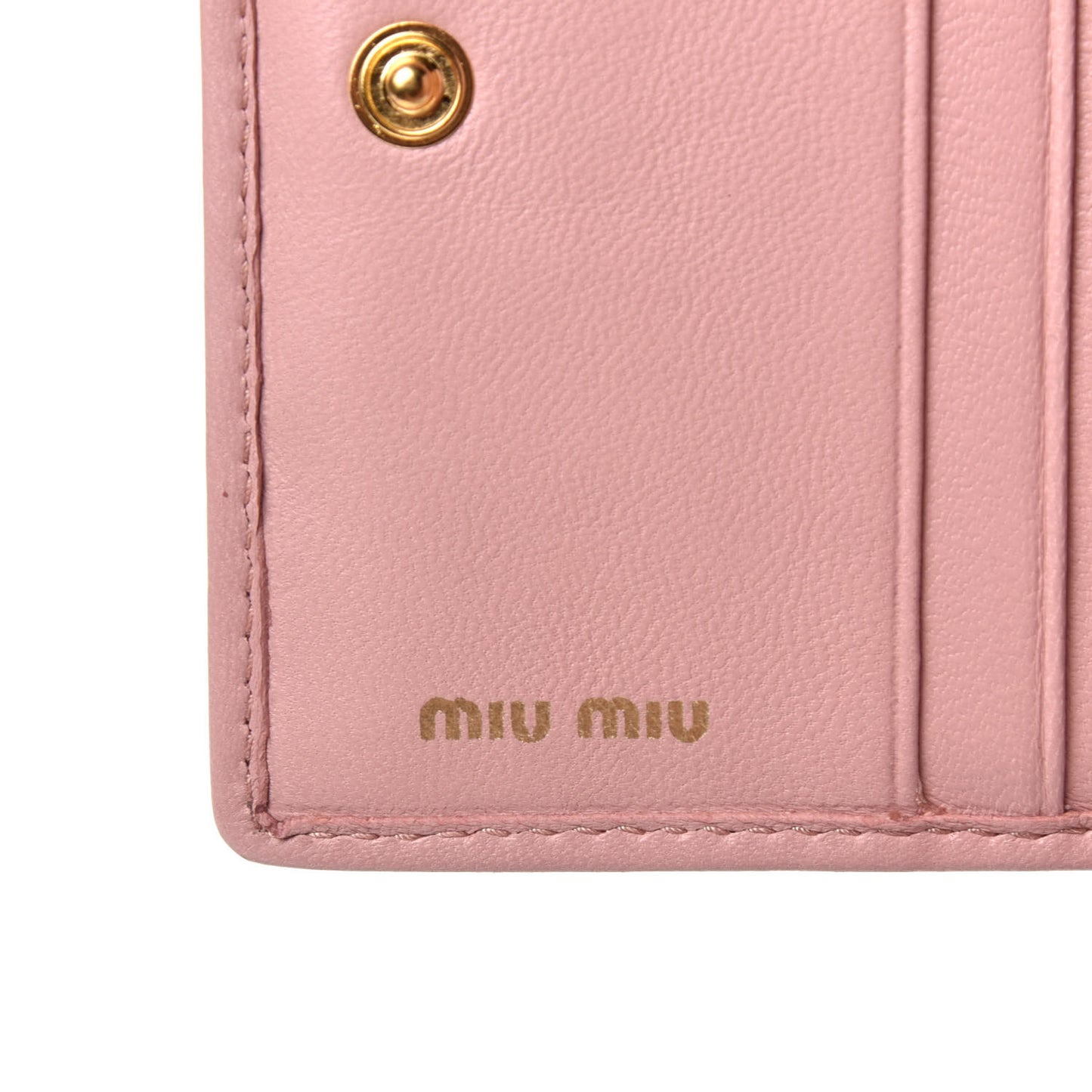 Nappa Matelasse Compact Wallet Orchidea