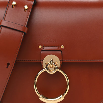 Chloe Calfskin Suede Large Tess Bag Sepia Brown 7 of 9