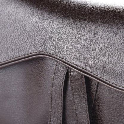 Christian Dior Calfskin Saddle Bag Brown 9 of 9