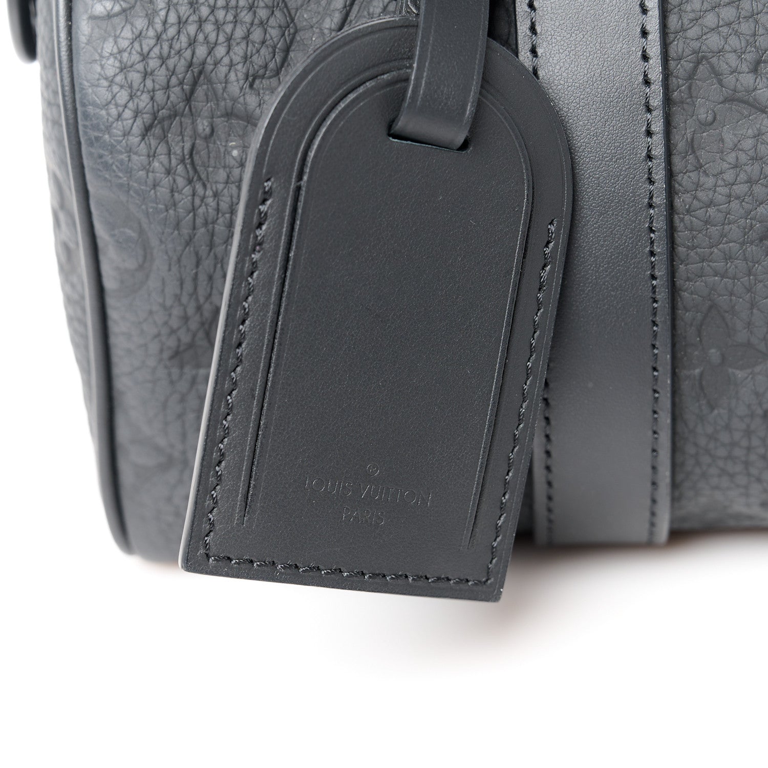 Louis Vuitton Monogram Taurillon Keepall Bandouliere 25 Black 7 of 10