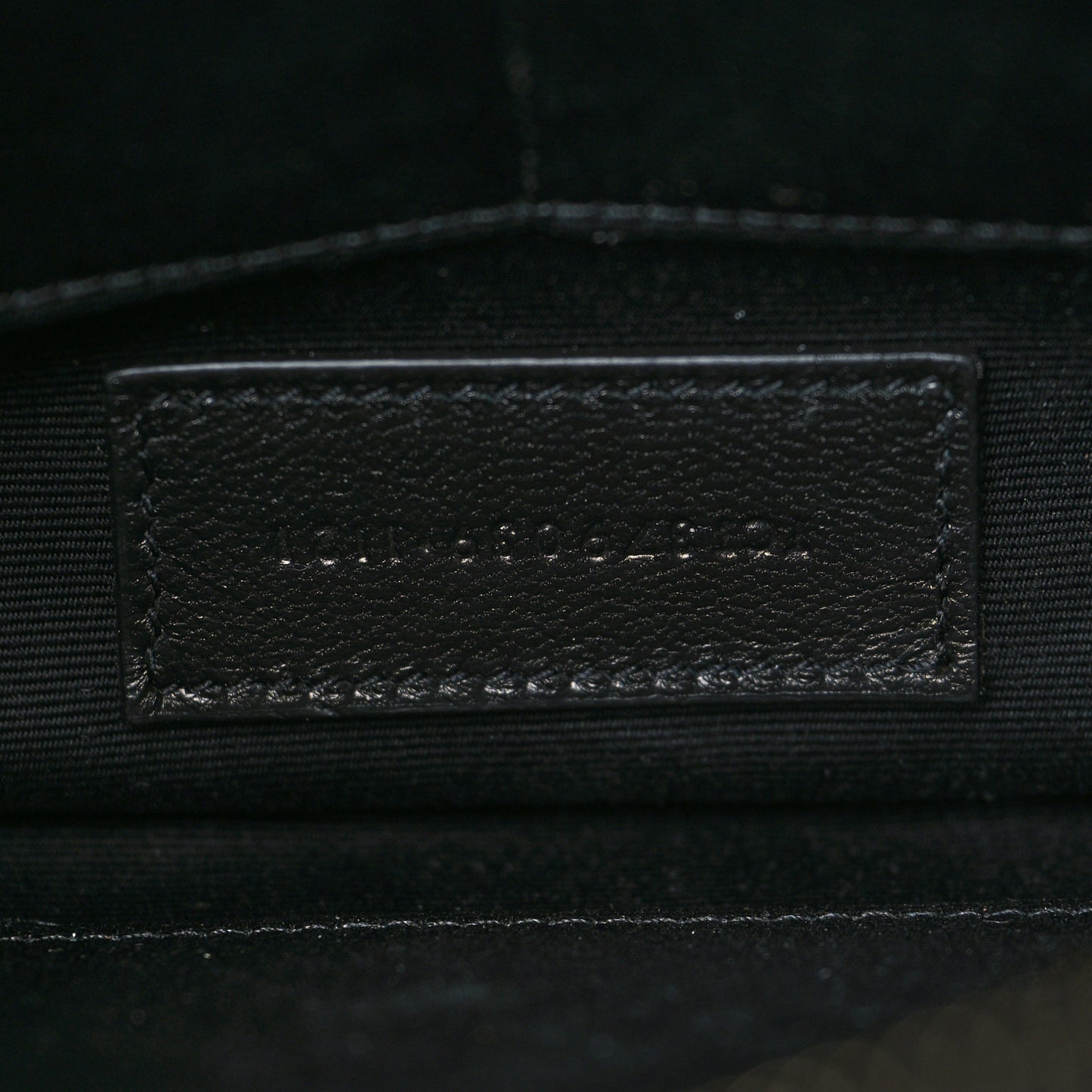 Calfskin Matelasse Chevron Monogram A5 Wristlet Black