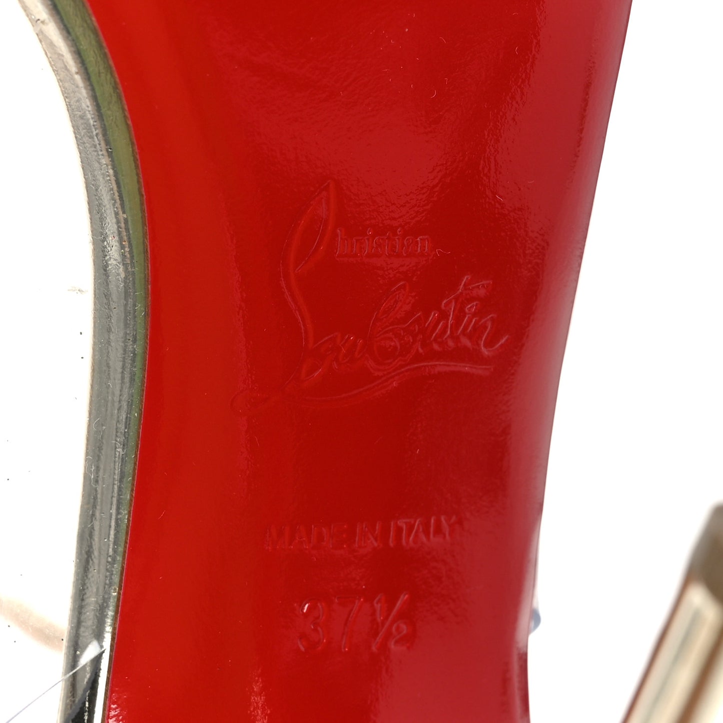 Glitter PVC Optichoc 100 Pumps 37.5 Platine