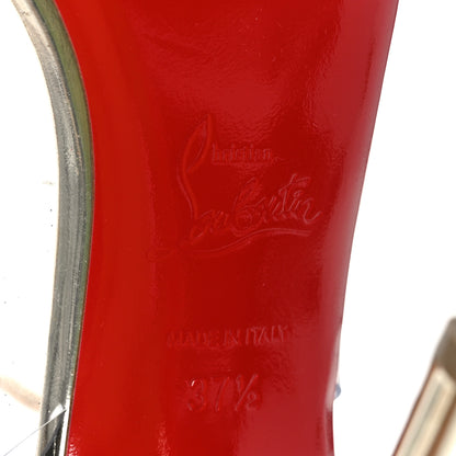 Christian Louboutin Glitter PVC Optichoc 100 Pumps 37.5 Platine 6 of 7