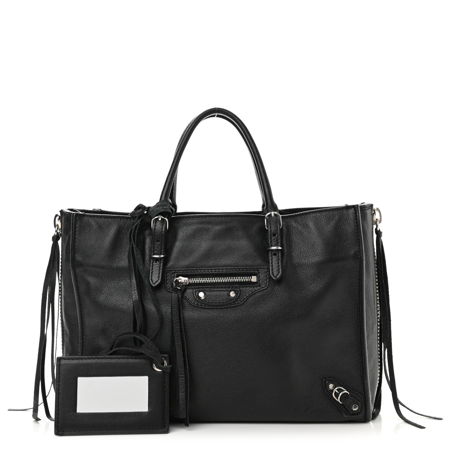 Balenciaga Veau Papier A6 Zip Around Tote Black 1 of 9