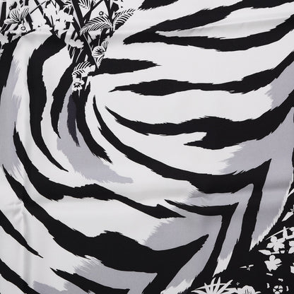Hermes Silk Tyger Tyger Scarf 90 Noir Blanc Gris 6 of 10