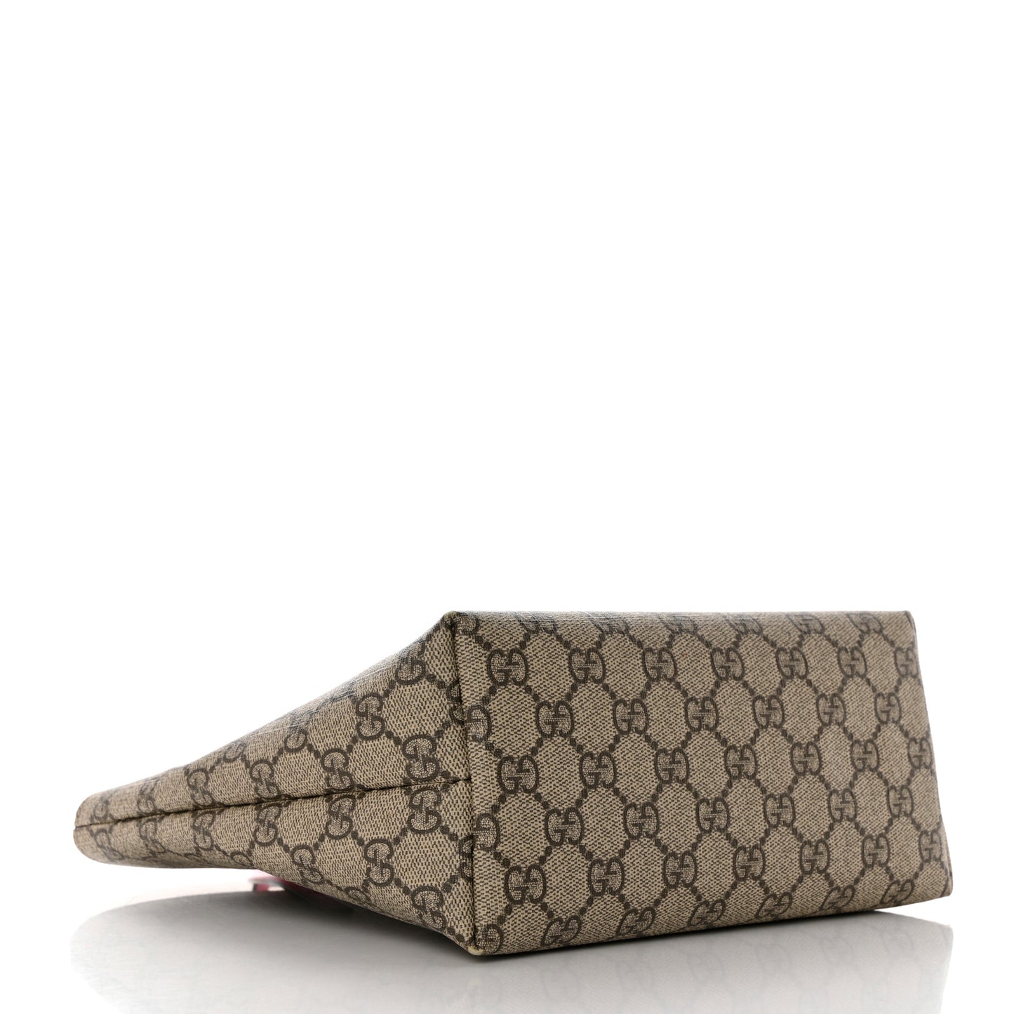 GG Supreme Monogram Bow Childrens Tote Red Pink