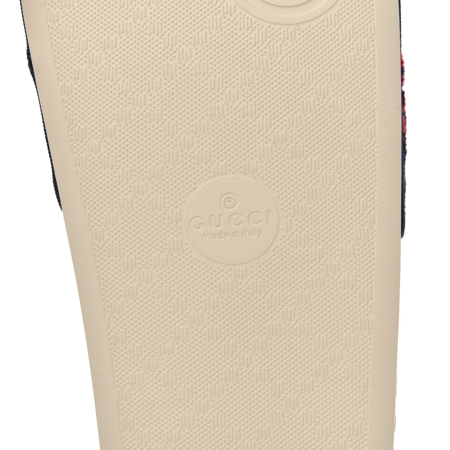 Terry Cloth GG Monogram Slide Sandals 37 Blue Red