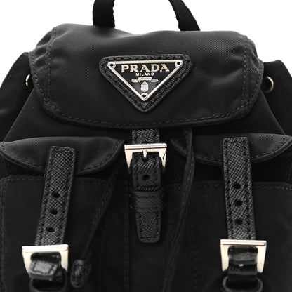 Prada Nylon Vela Mini Crossbody Backpack Black 8 of 11