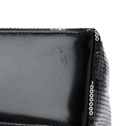 Prada Sequin Mesh Small Tote Bag Black 11 of 11