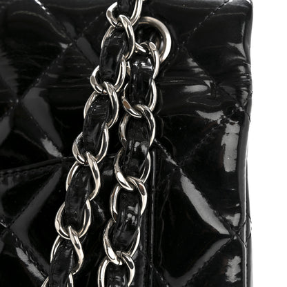 Chanel Patent Quilted Maxi Double Flap Black 17 of 17