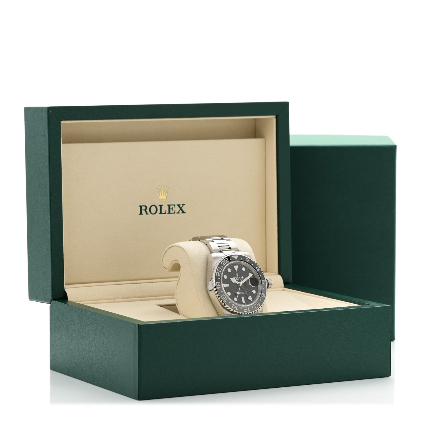 Stainless Steel 40mm Oyster Perpetual Date GMT Master II Bruce Wayne Watch Black 126710GRNR