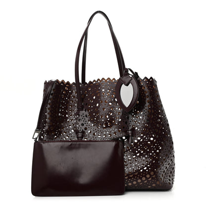 Alaia Calfskin Vienne Mina 32 Bag Dark Brown 1 of 10